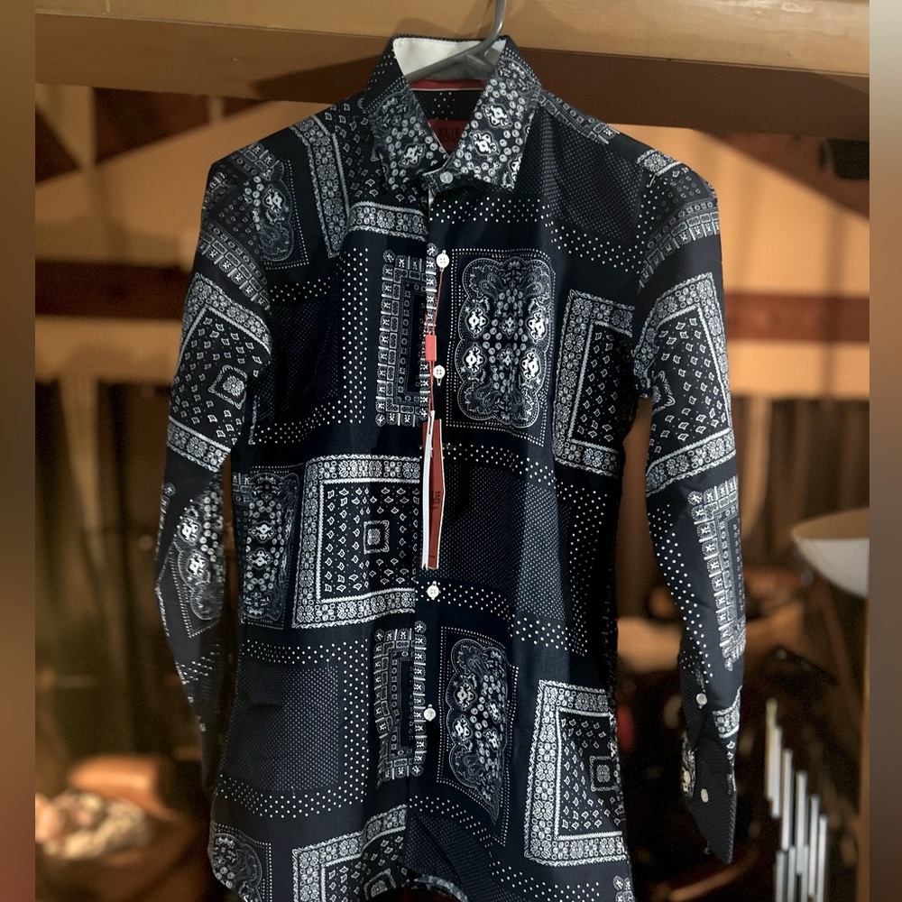3- Elie Balleh Boys's Unique Quality Long Sleeve Shirt Button Down (Size 14)